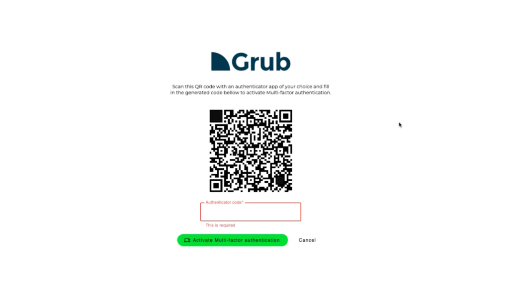 Hoe kun je inloggen in Grub met een QR code of verificatie (2fa)?