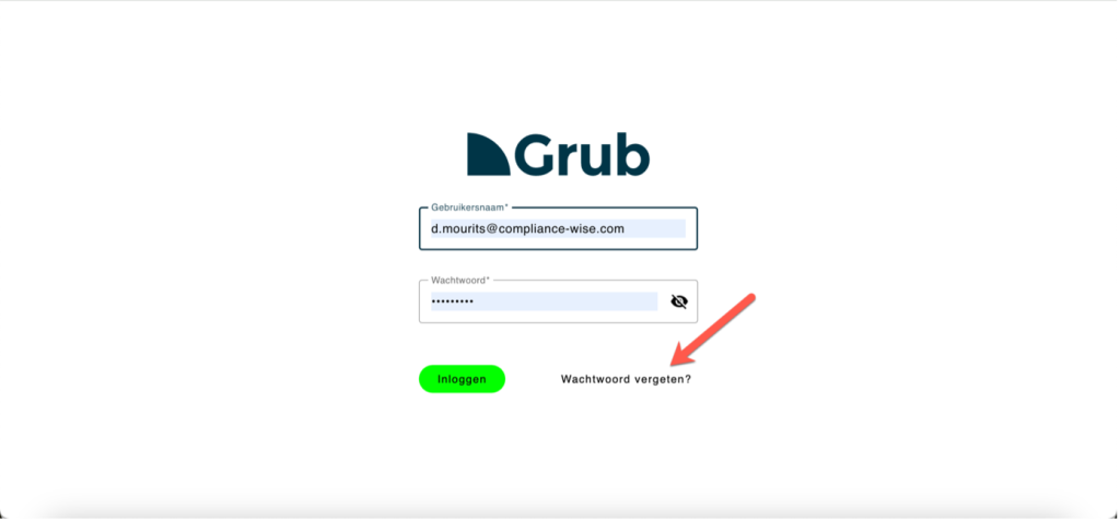 Wachtwoord vergeten en inloggen in Grub